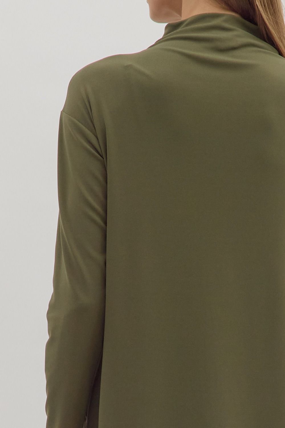 Turtleneck Shirt Dress