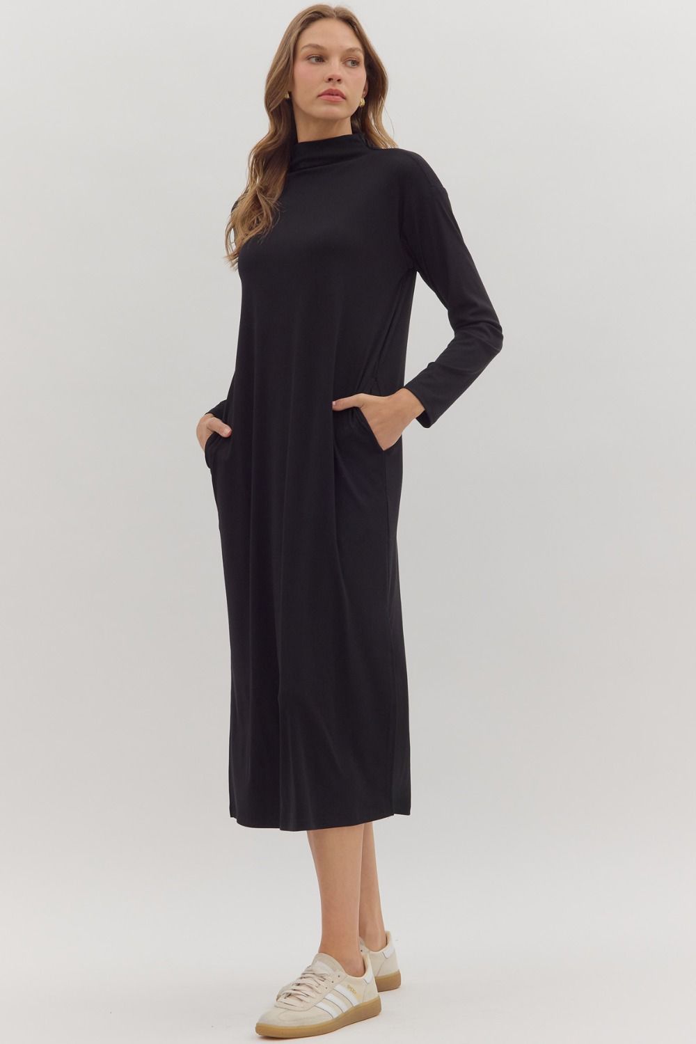 Turtleneck Shirt Dress