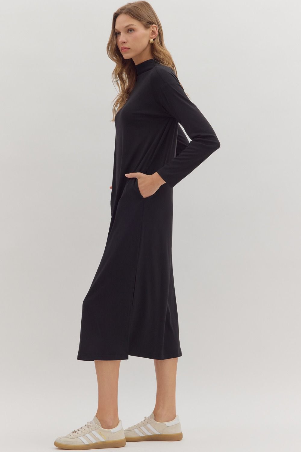 Turtleneck Shirt Dress