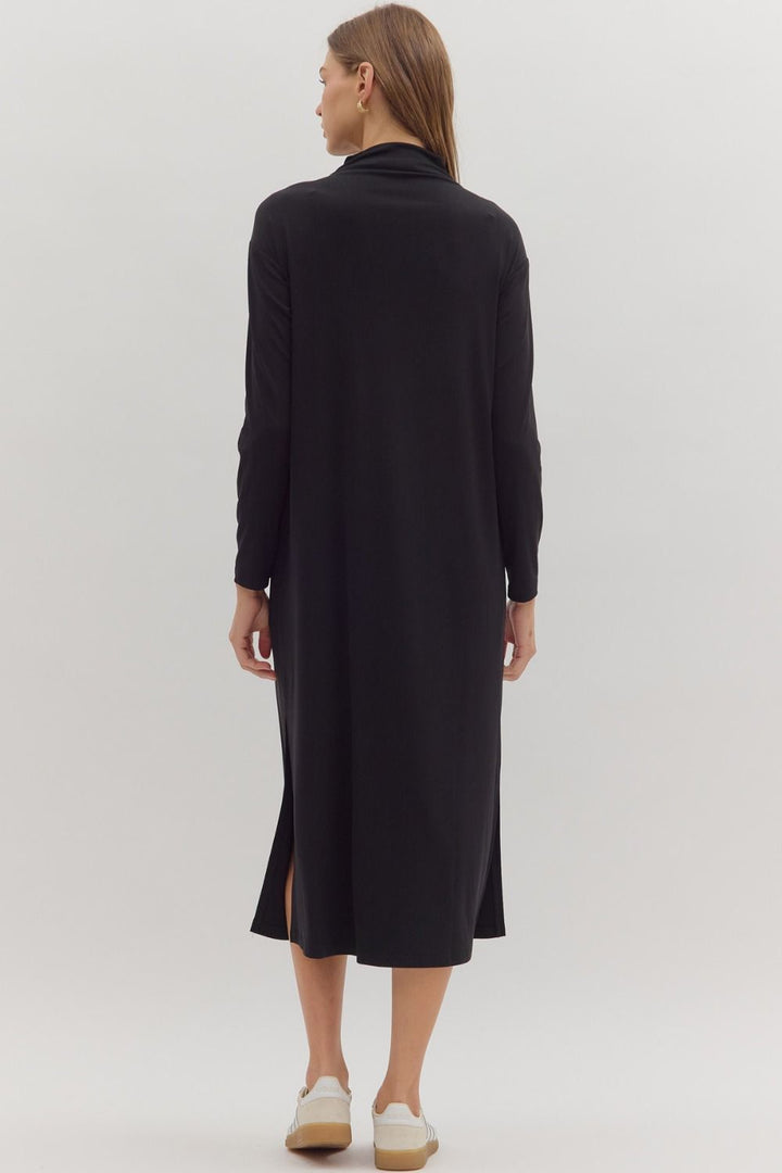 Turtleneck Shirt Dress
