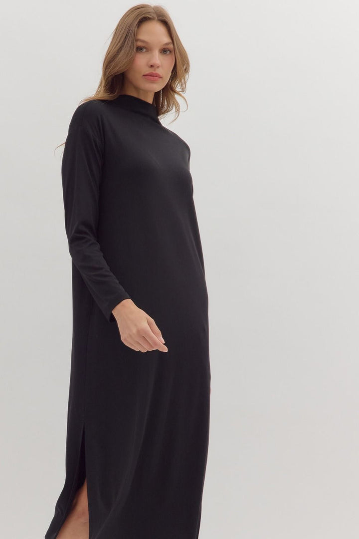Turtleneck Shirt Dress