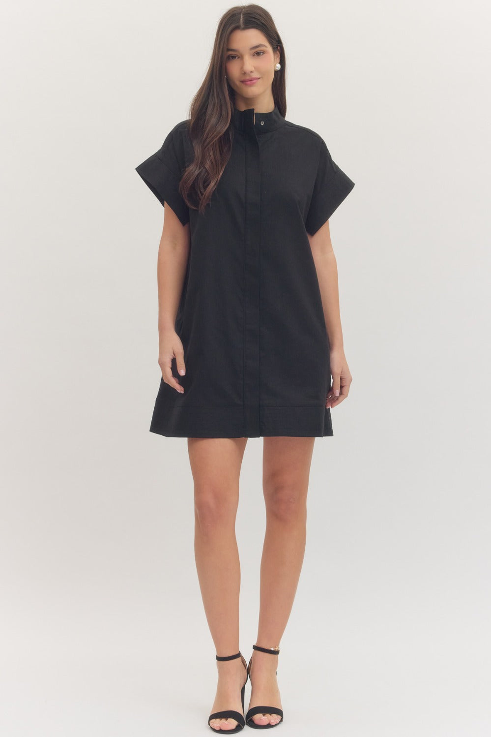 Everyday Throw On Dress in Black