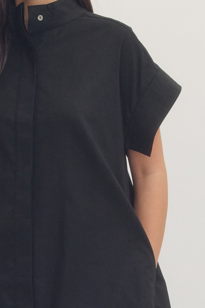 Everyday Throw On Dress in Black
