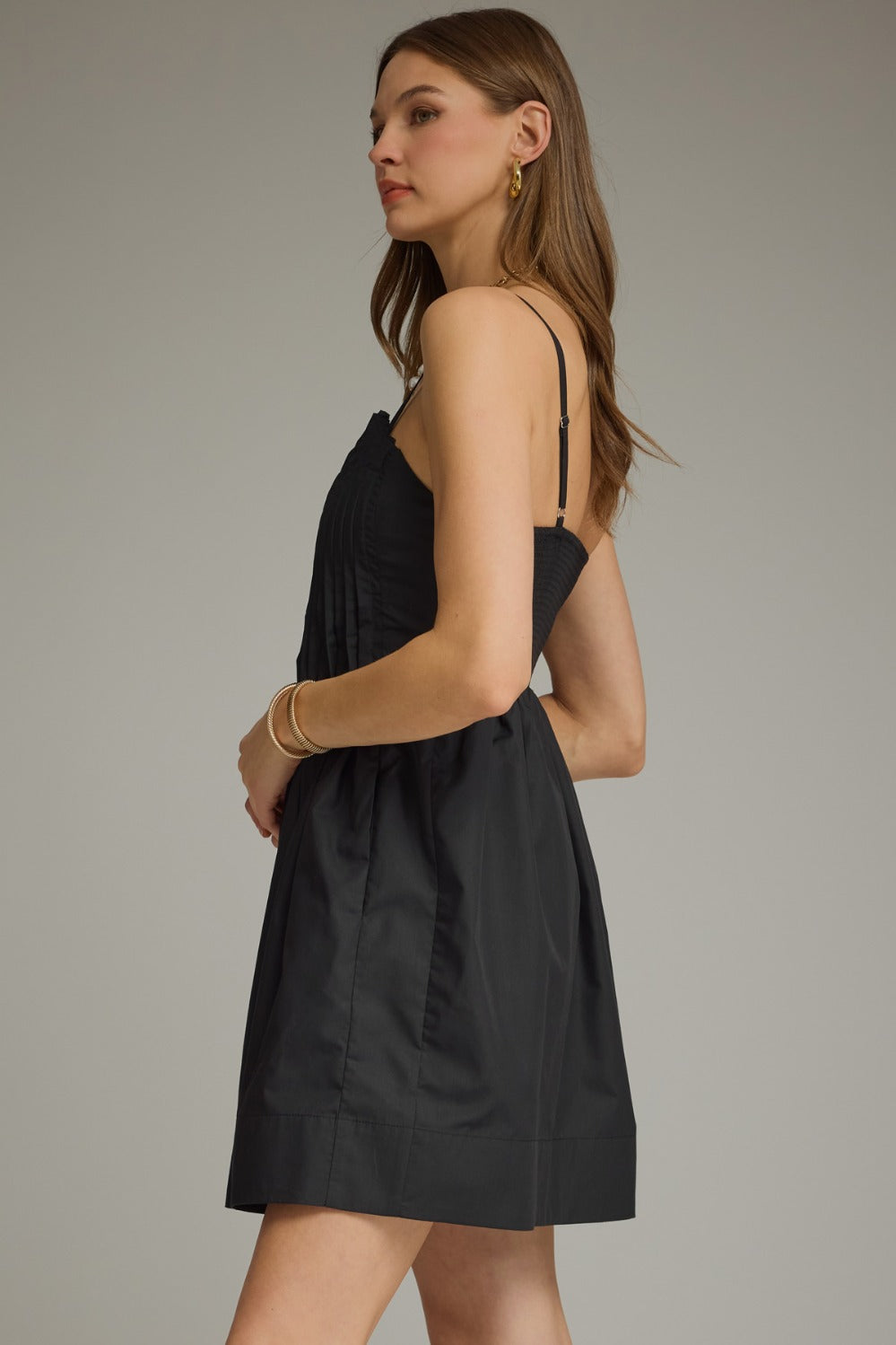Elke Dress in Black - ENTRO D31129