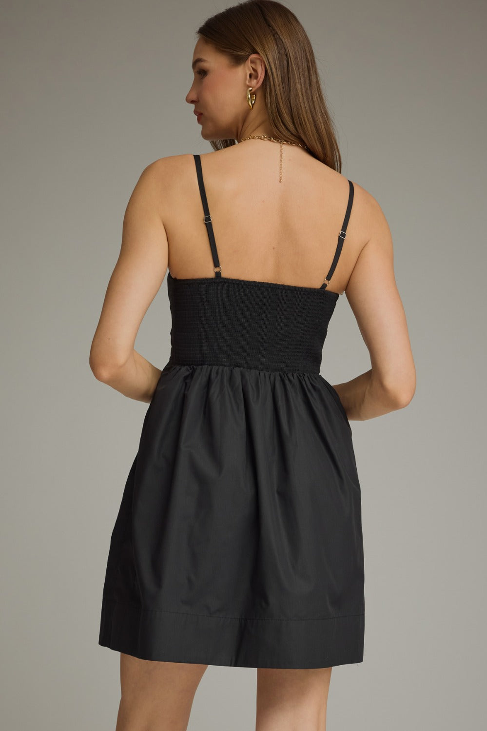 Elke Dress in Black - ENTRO D31129