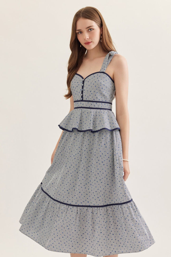In The Navy Dress