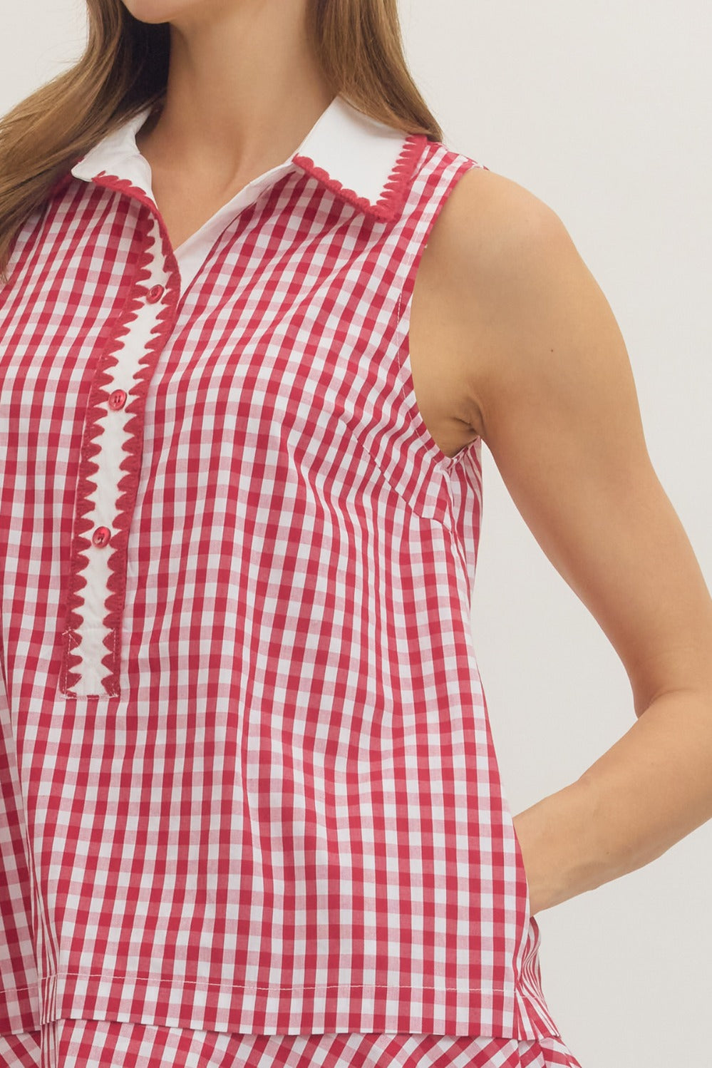 Clover Gingham Mini Dress