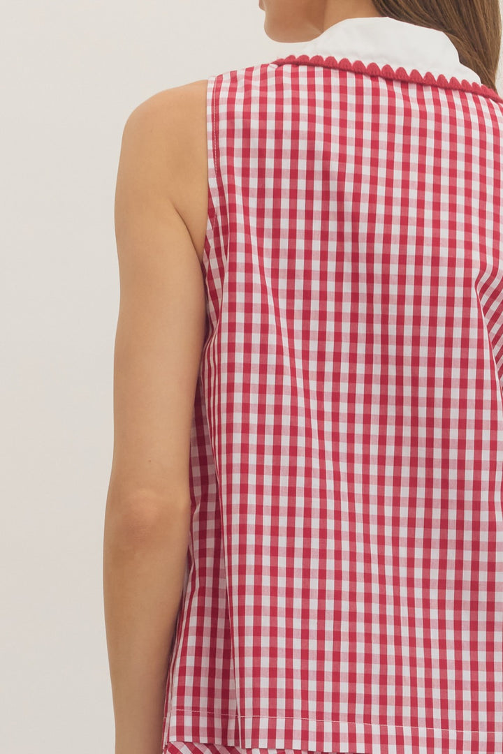 Clover Gingham Mini Dress