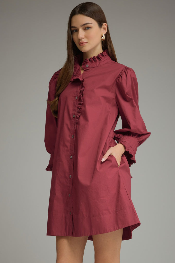 Phoebe Dress - Wine