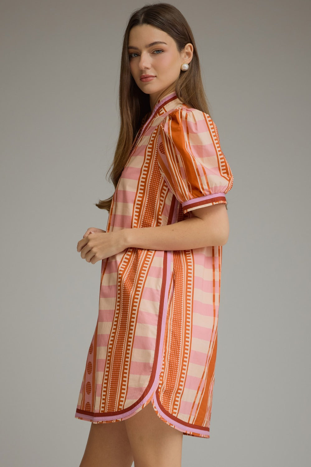 Odile Dress in Rust Pink