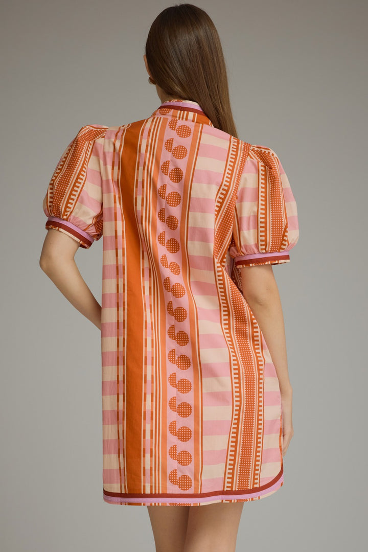 Odile Dress in Rust Pink