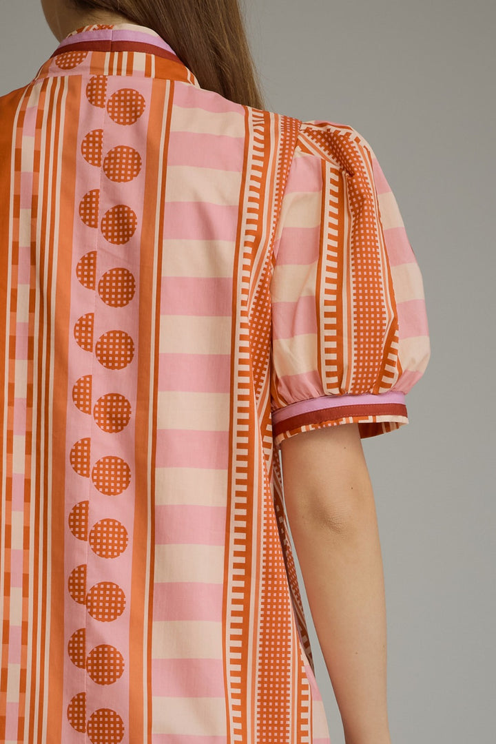 Odile Dress in Rust Pink
