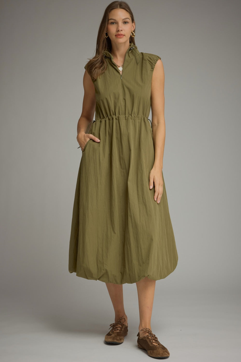 Hannah Dress in Olive