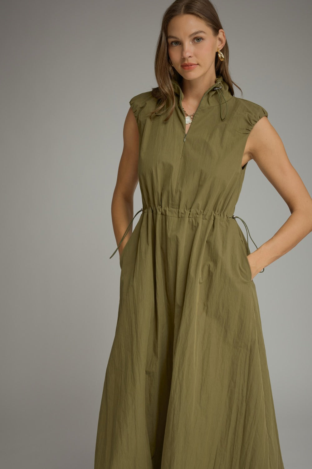Hannah Dress in Olive