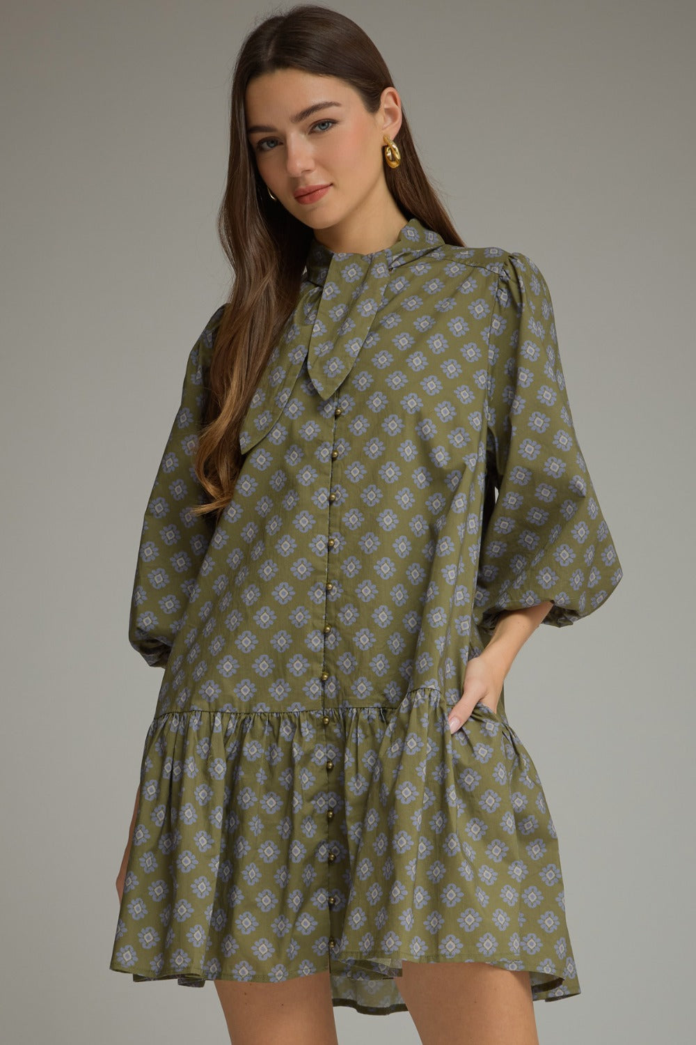 Mabel Dress in Olive