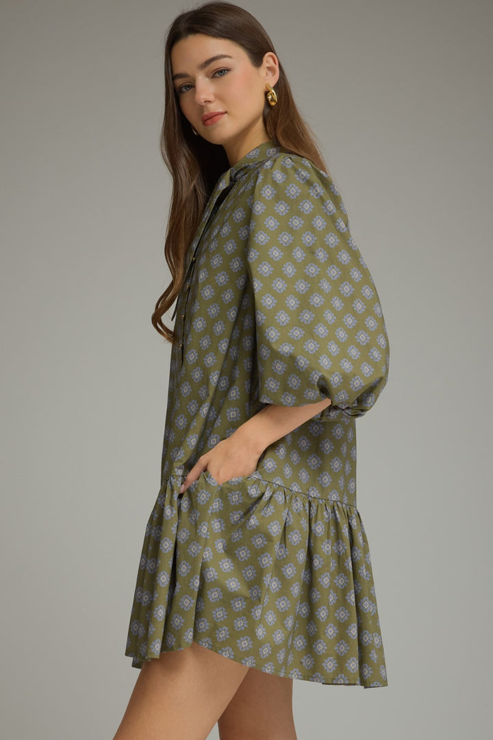 Mabel Dress in Olive