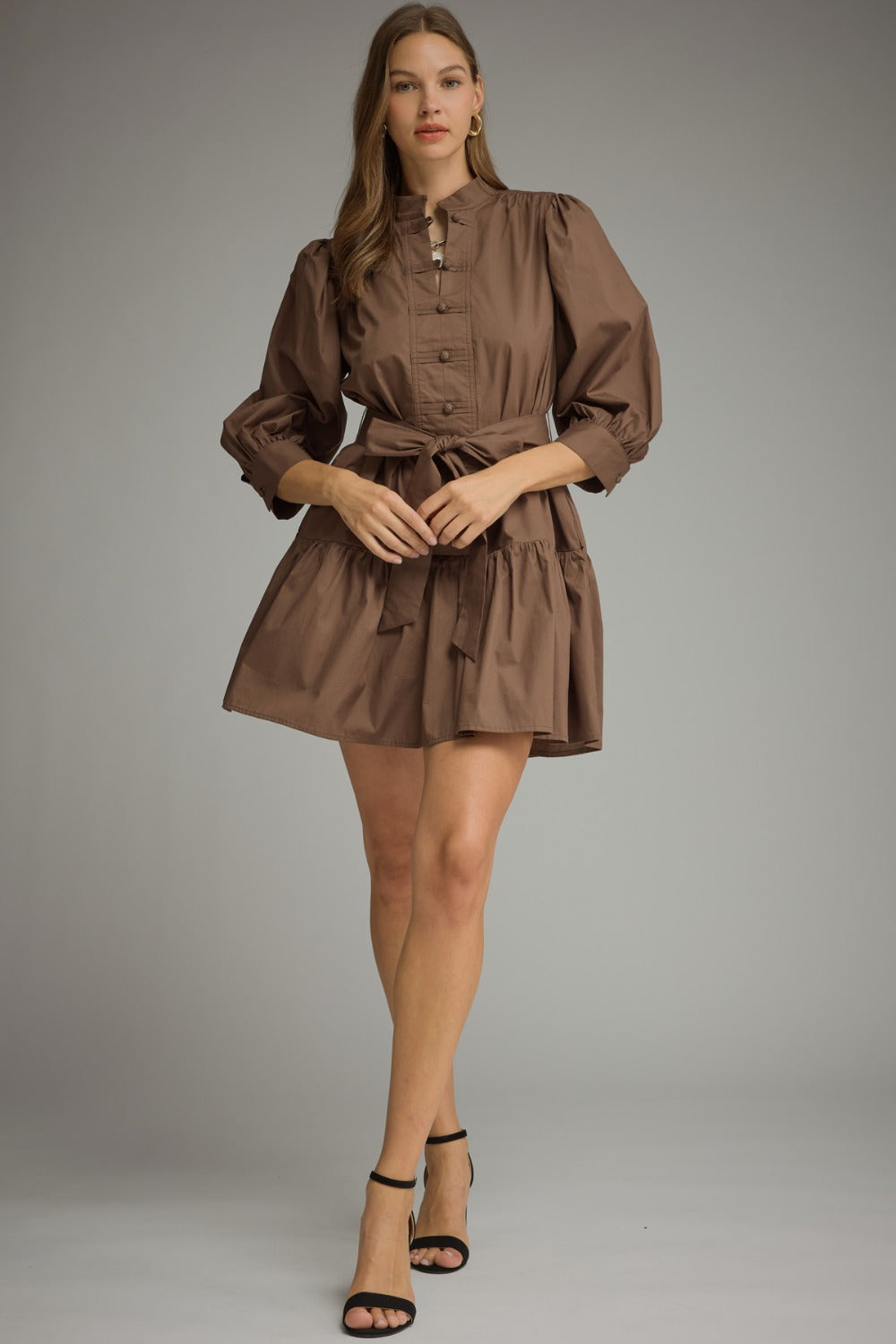 Petra Dress in Brown