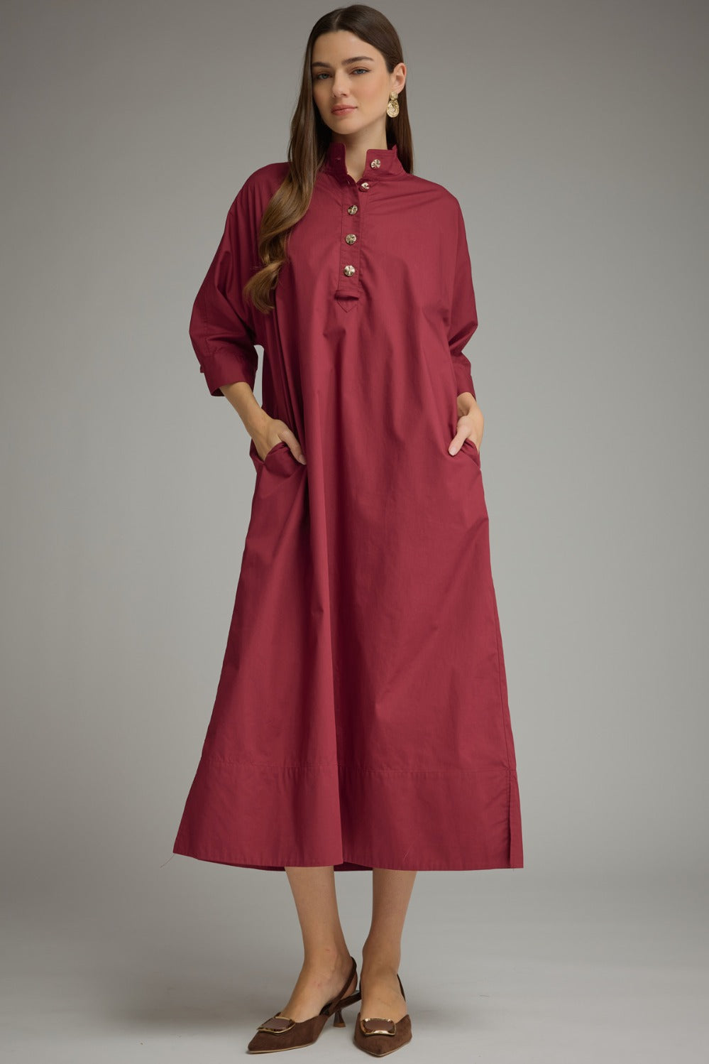 Minna Dress - Burgundy