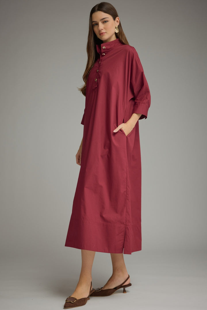 Minna Dress - Burgundy