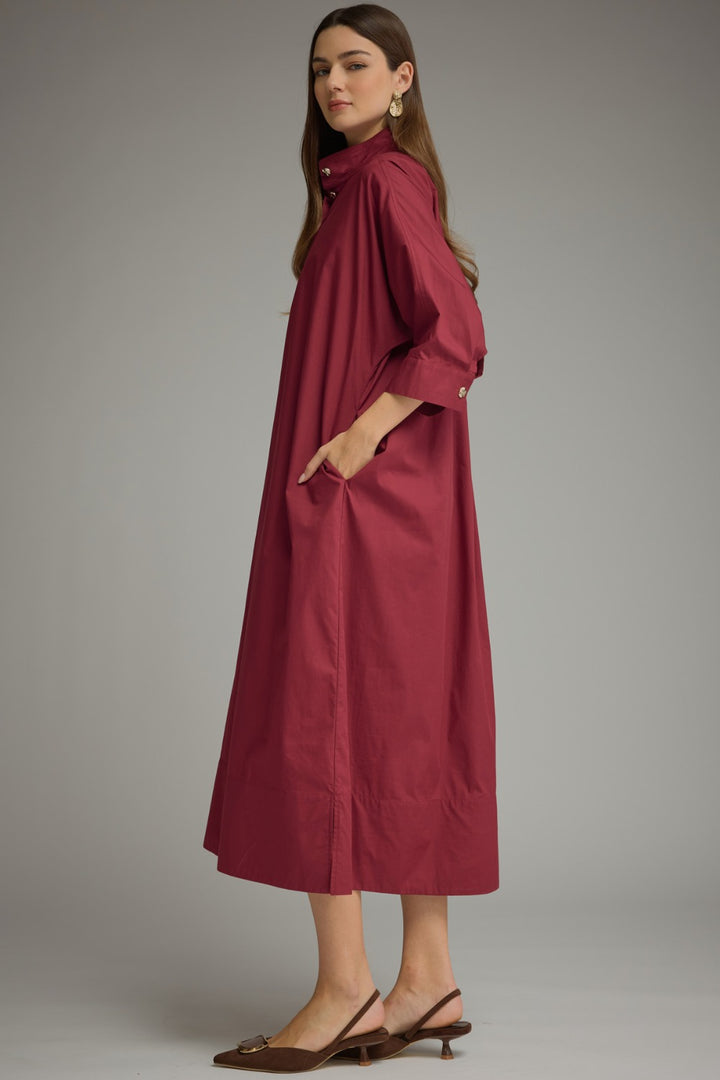 Minna Dress - Burgundy