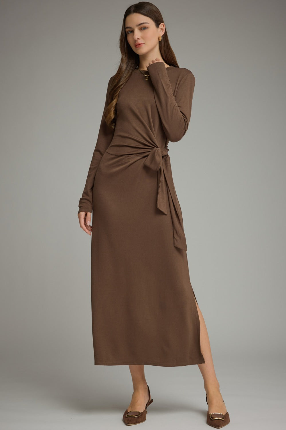 Natalie Dress in Brown
