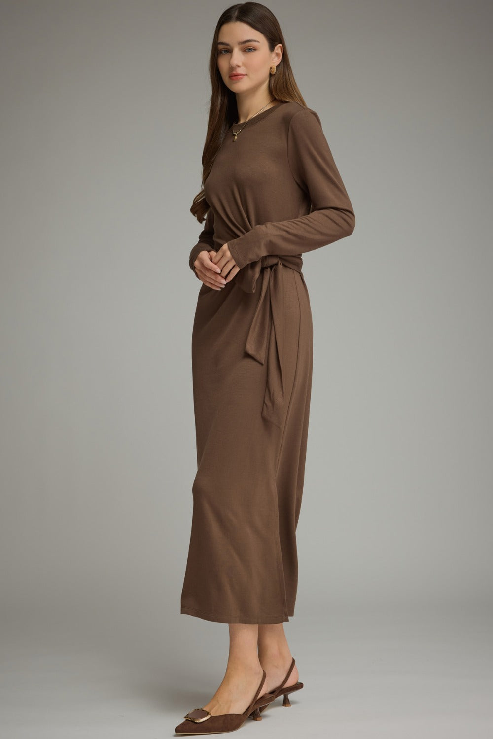 Natalie Dress in Brown