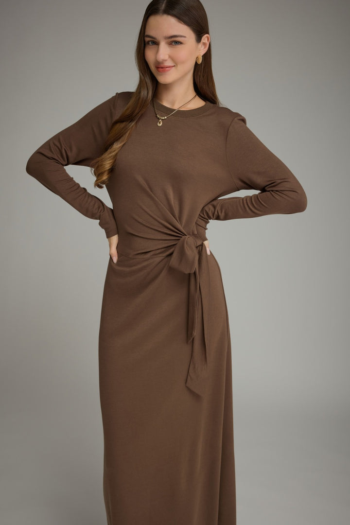 Natalie Dress in Brown