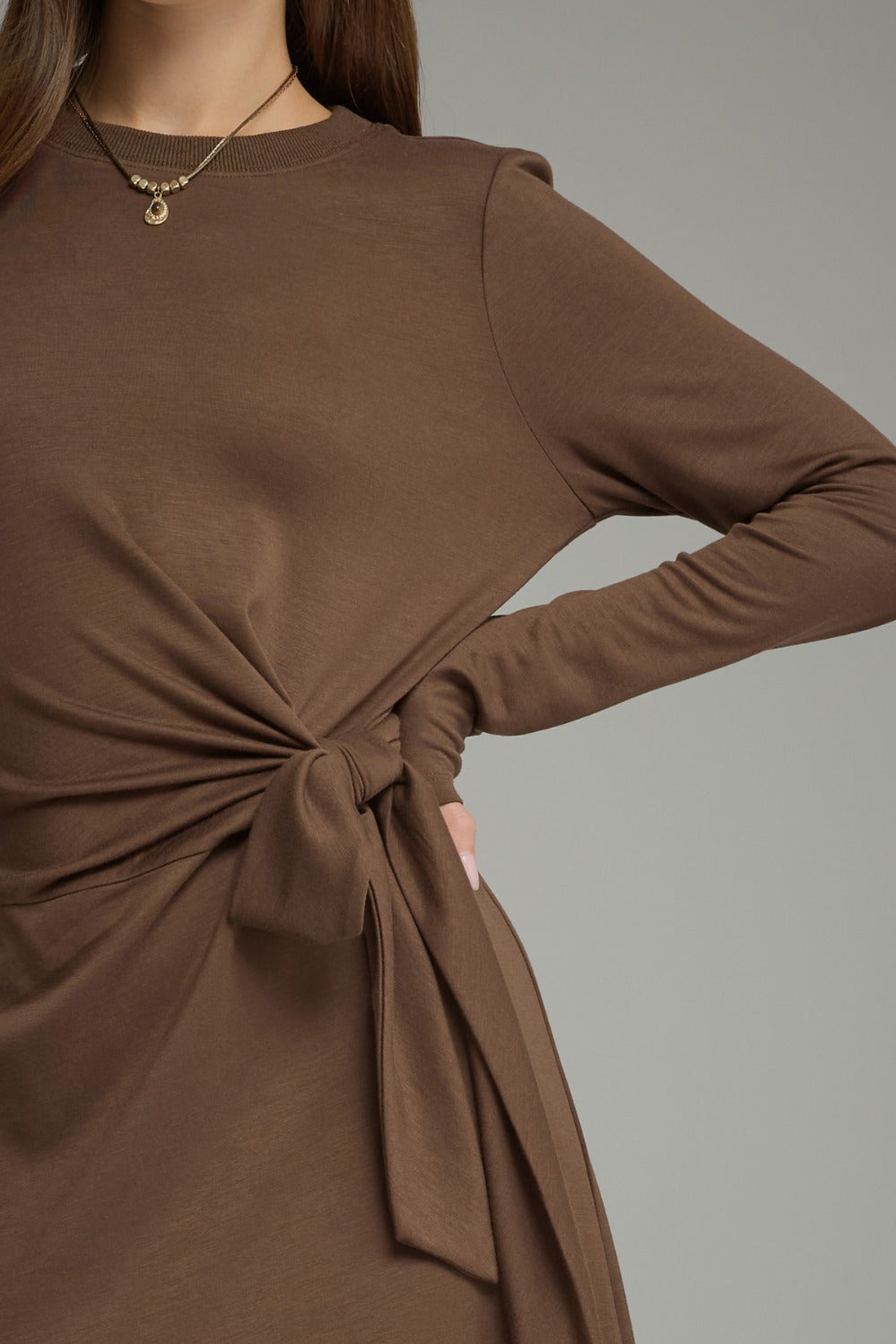 Natalie Dress in Brown
