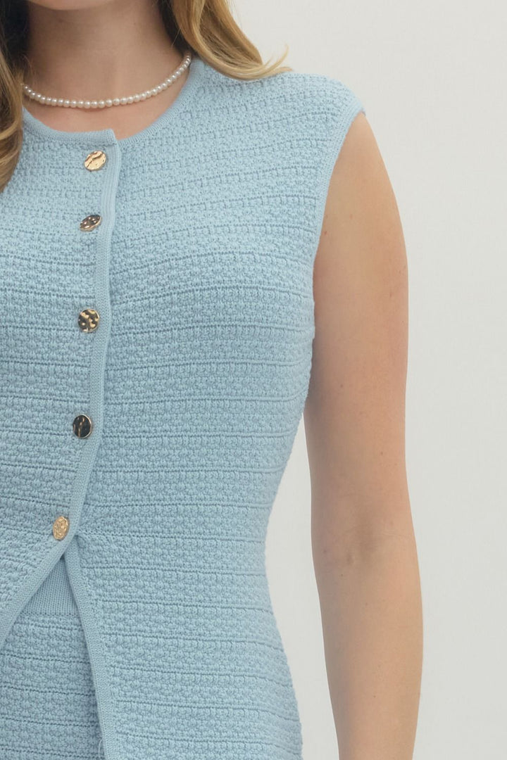 Sky Knit Vest Top