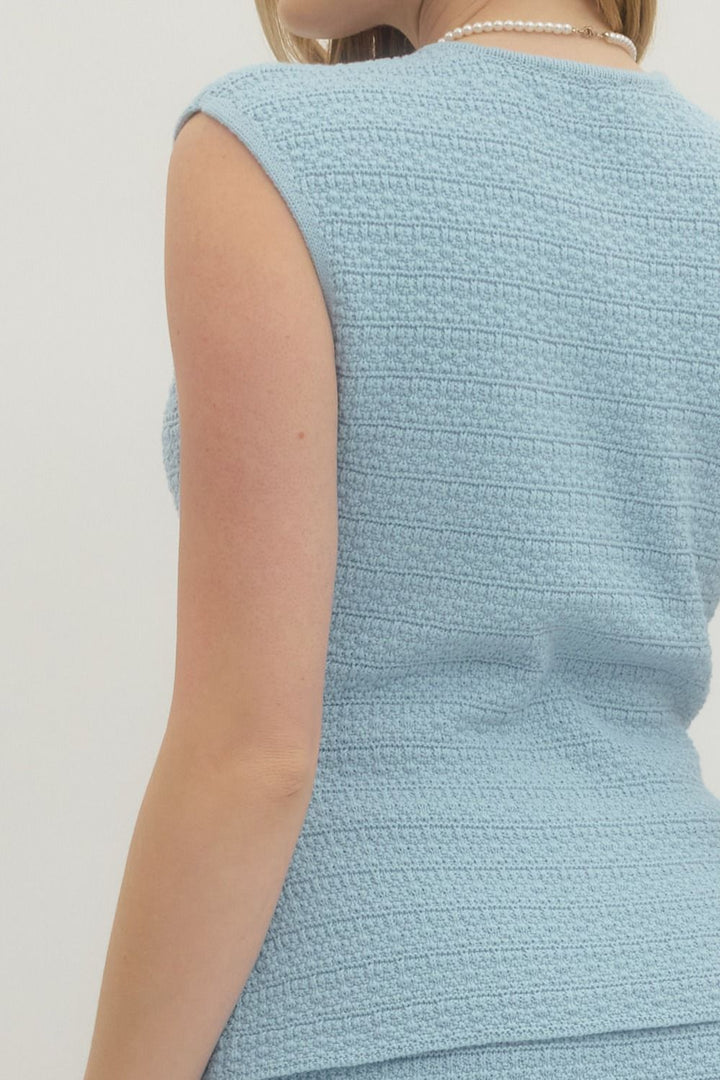 Sky Knit Vest Top