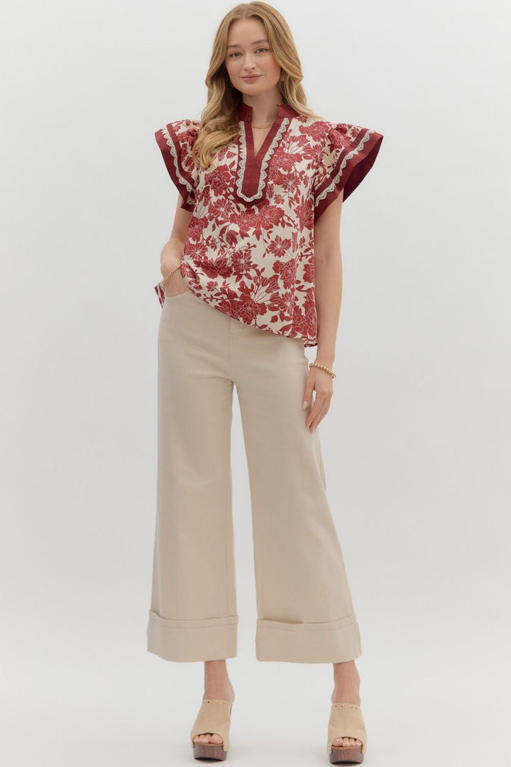Fall Floral Top