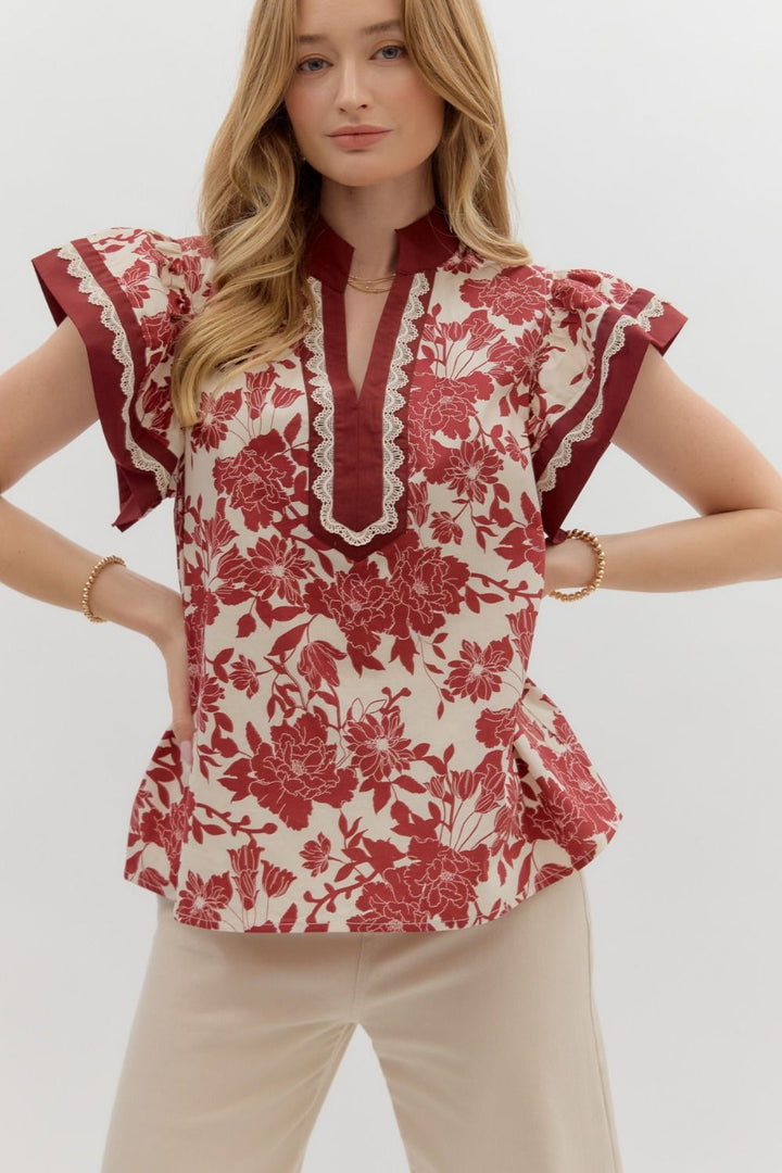 Fall Floral Top
