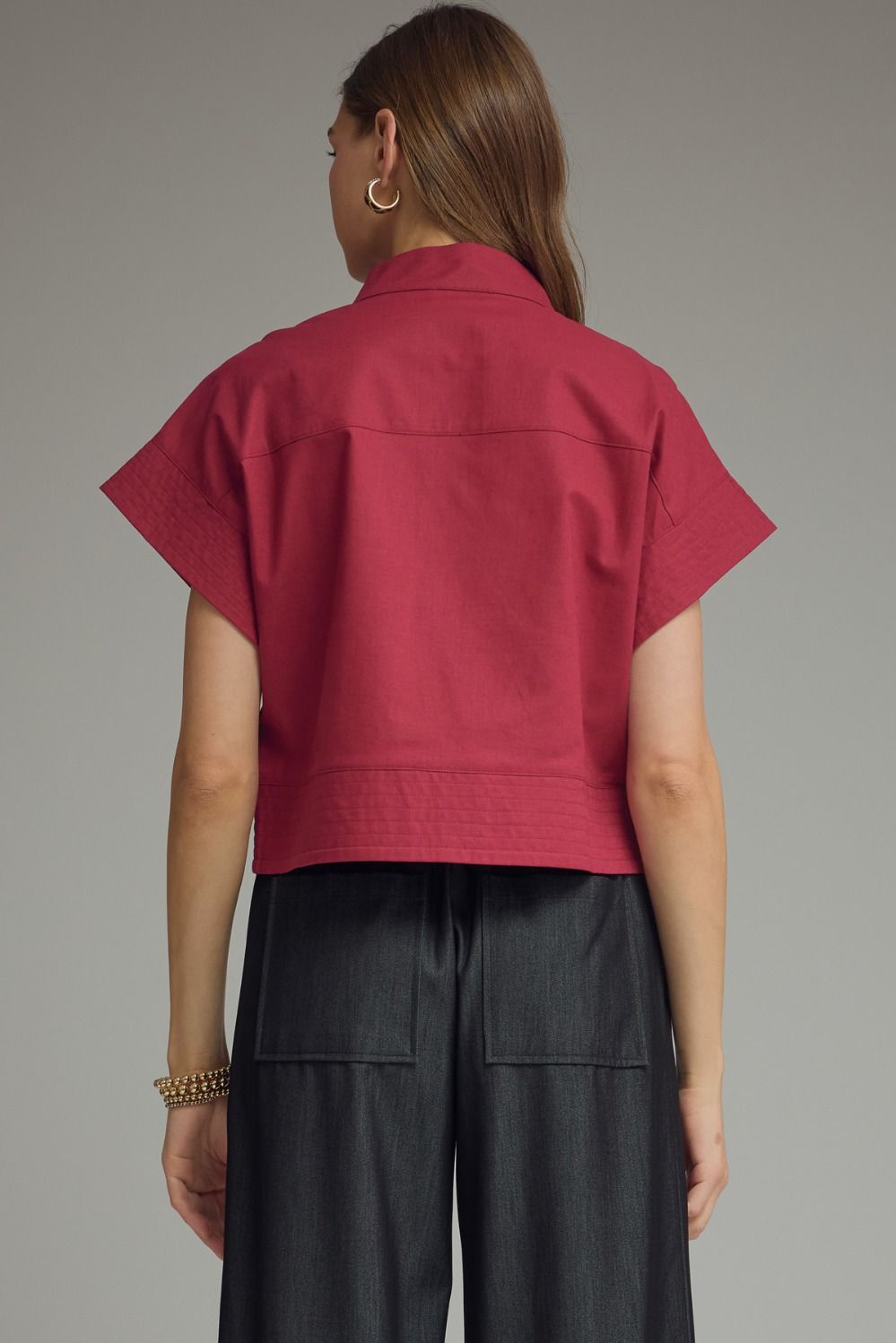 Magnolia Stand Collar Top
