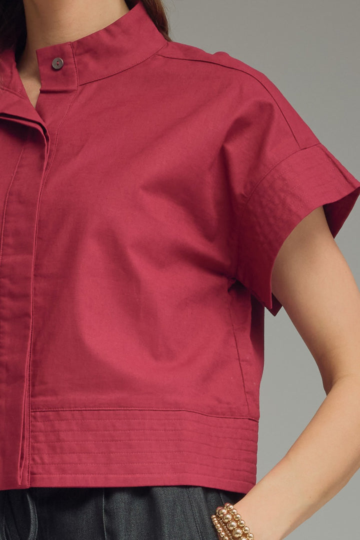 Magnolia Stand Collar Top
