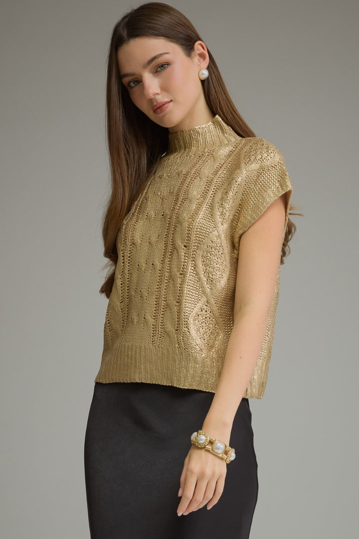 Margo Top in Gold — three-quarter view