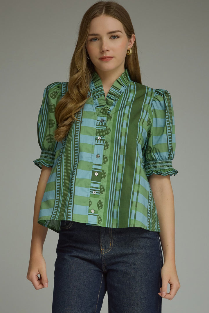 Nessa Top - Olive
