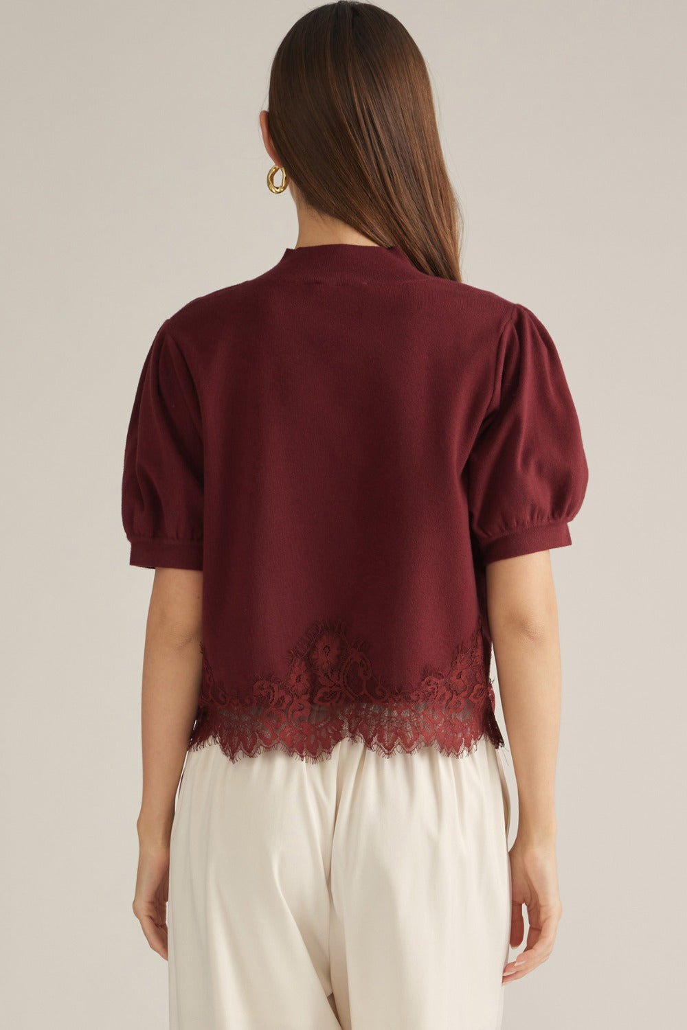 Nesta Top in Burgundy - ENTRO T33607