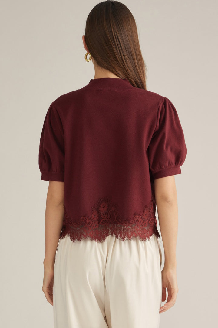 Nesta Top in Burgundy - ENTRO T33607