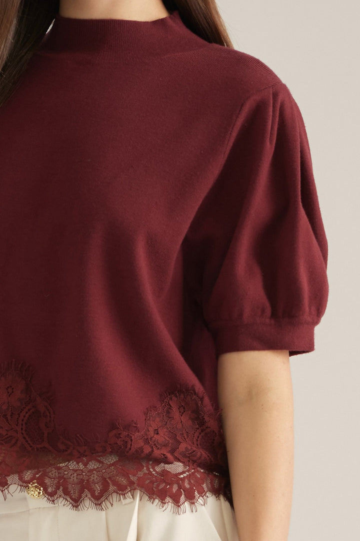 Nesta Top in Burgundy - ENTRO T33607