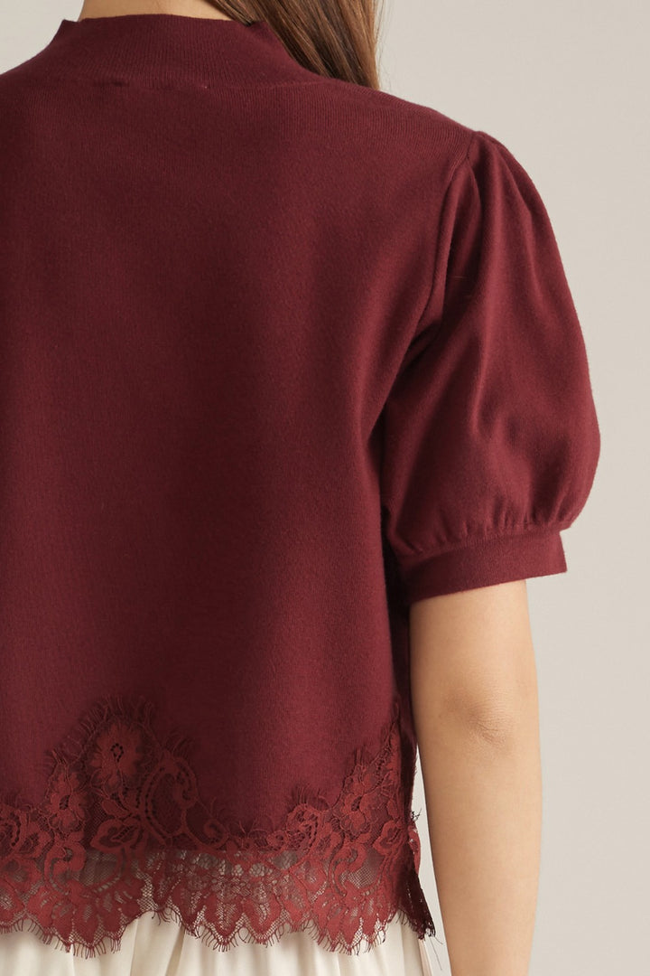 Nesta Top in Burgundy - ENTRO T33607