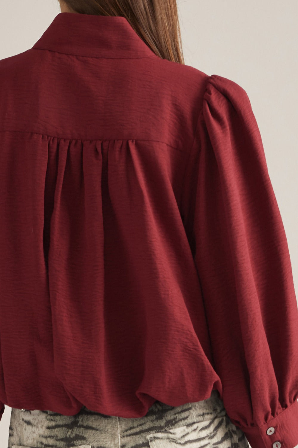 Adele Top - Burgundy