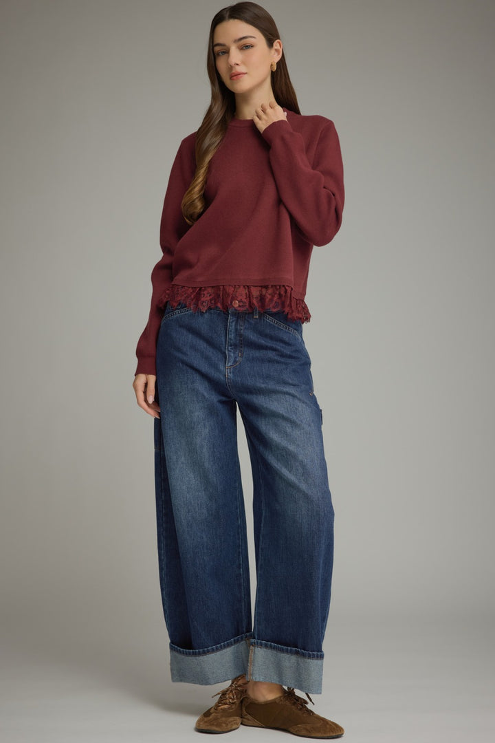 Kelly Sweater in Burgundy