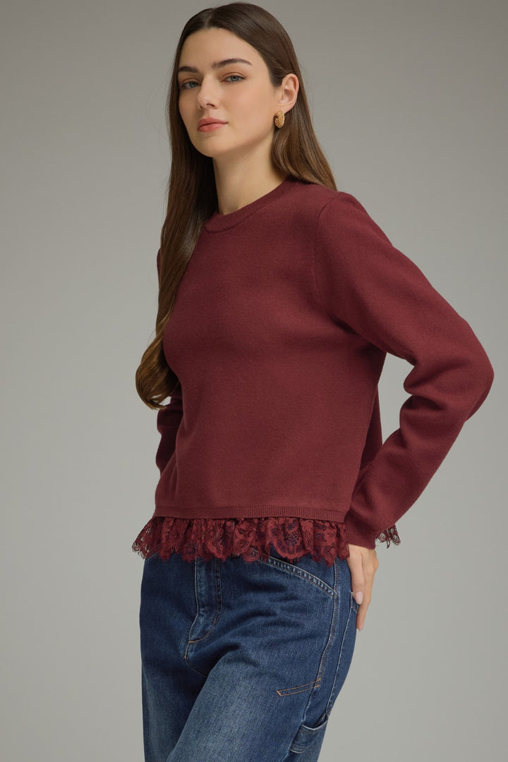 Kelly Sweater in Burgundy