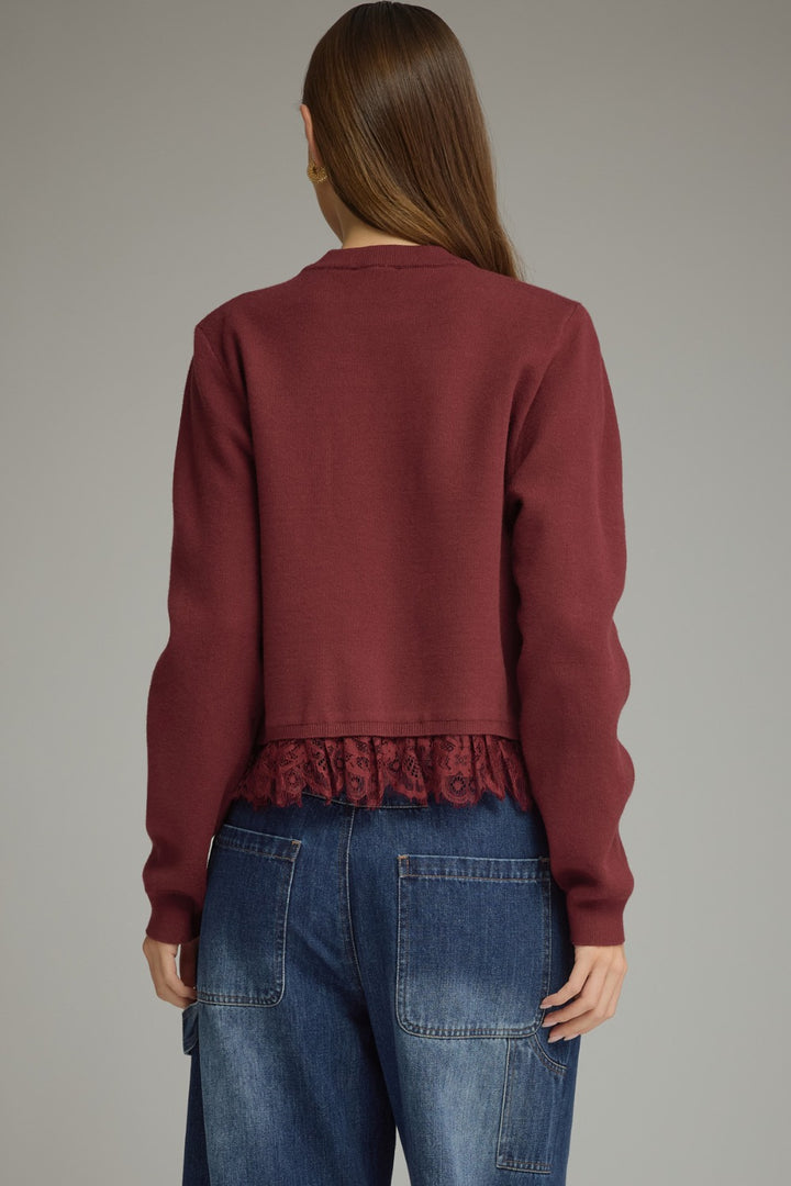 Kelly Sweater in Burgundy