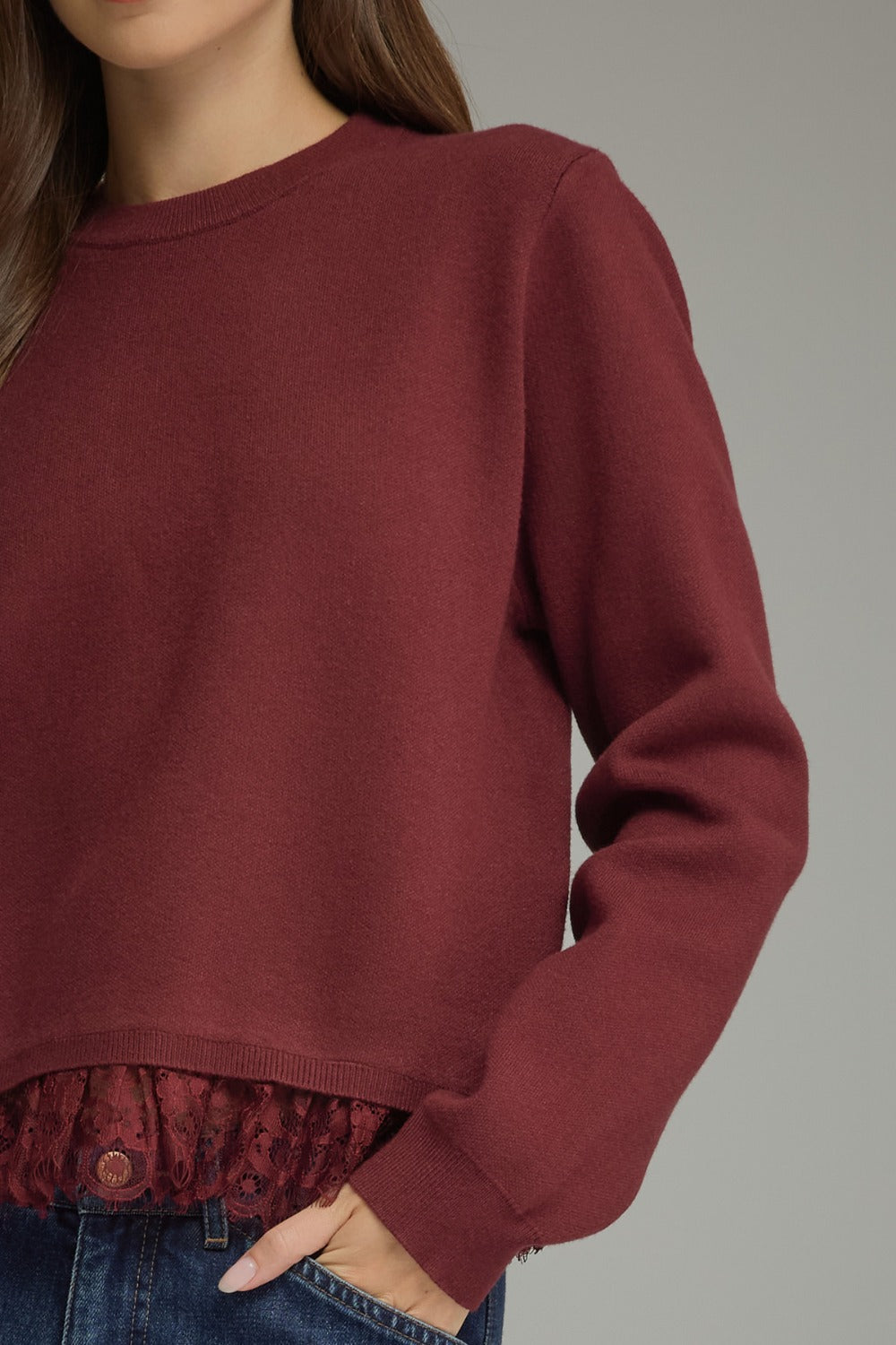 Kelly Sweater in Burgundy