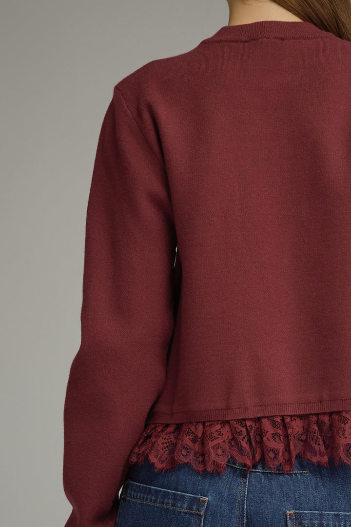 Kelly Sweater in Burgundy