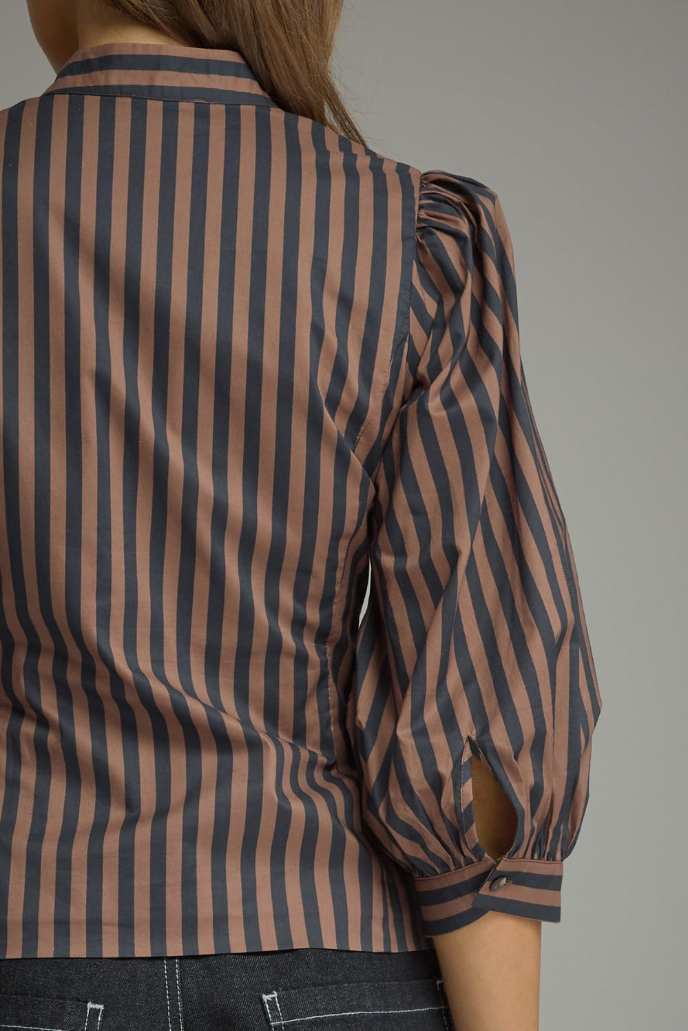 Marit Top - Navy Brown