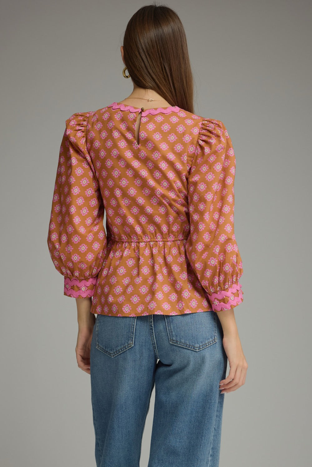 Ellie Top in Camel Pink