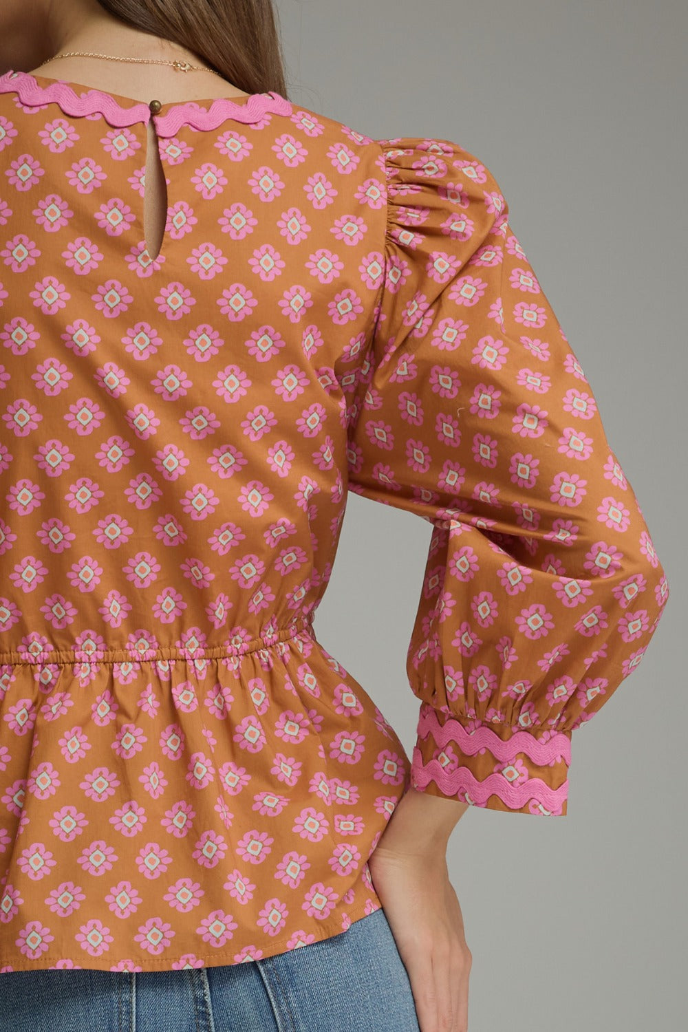 Ellie Top in Camel Pink