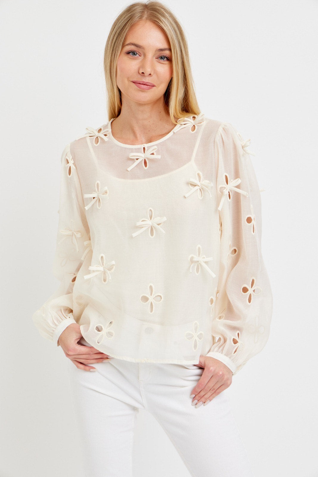 Bow Cut Out Top